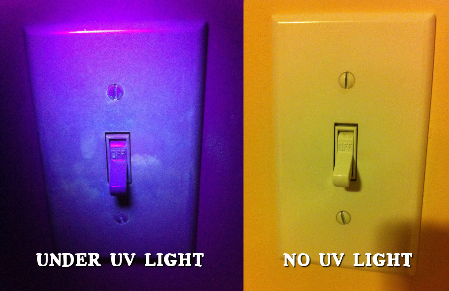 UV ultraviolet light experiment