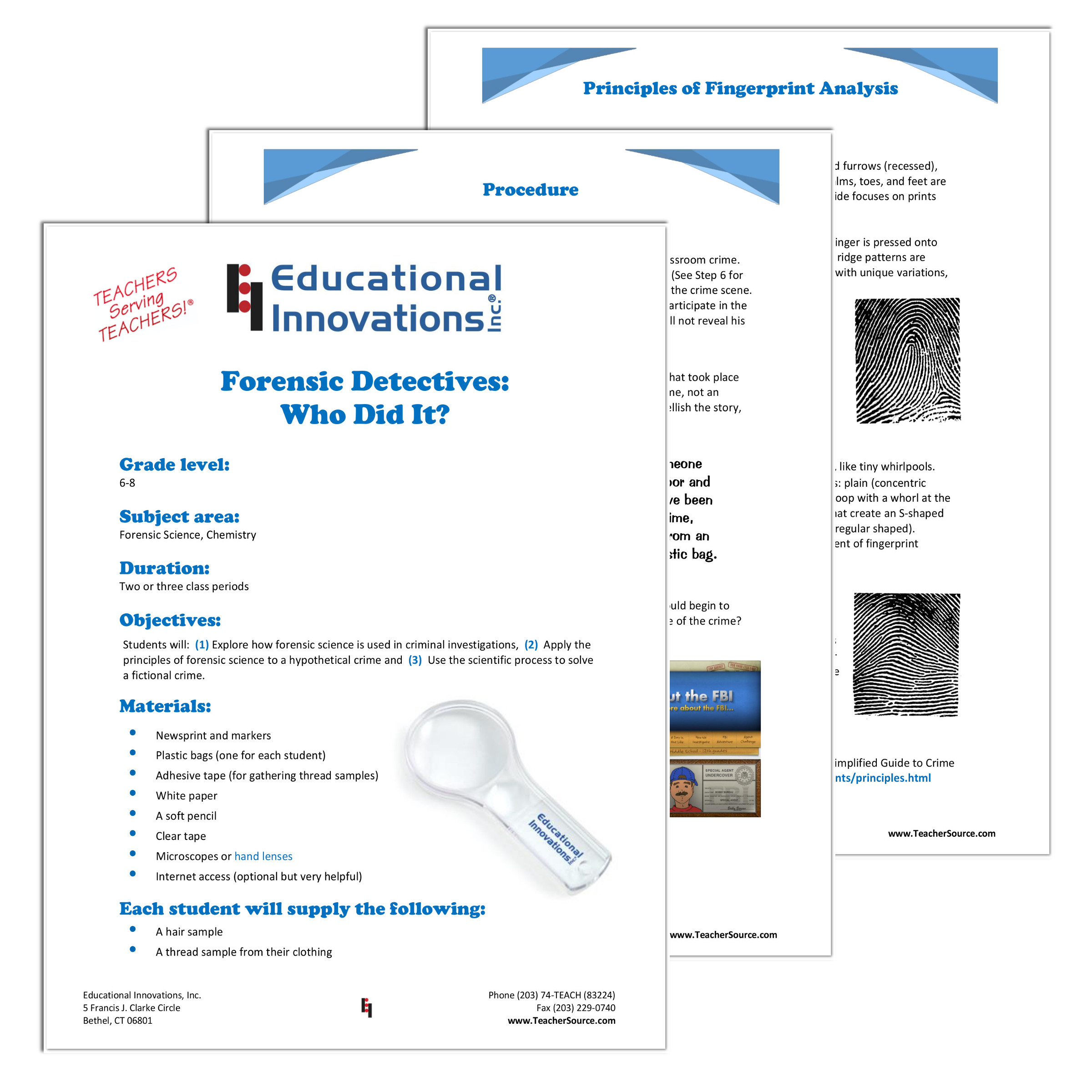 Forensic Science Lesson - Educational Innovations Blog